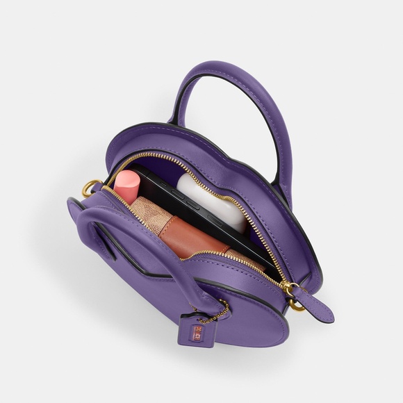 NWT Gorgeous COACH Light Purple Heart Bag CBF53 |Pride Collection 💜 🌈 - Picture 9 of 16